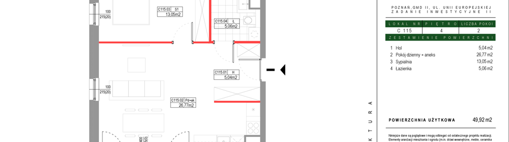 Mieszkanie w inwestycji: Grunwald Między Drzewami etap III