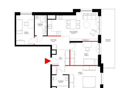 Mieszkanie w inwestycji: INSPIRE ETAP IV, V – bud. E, F, G