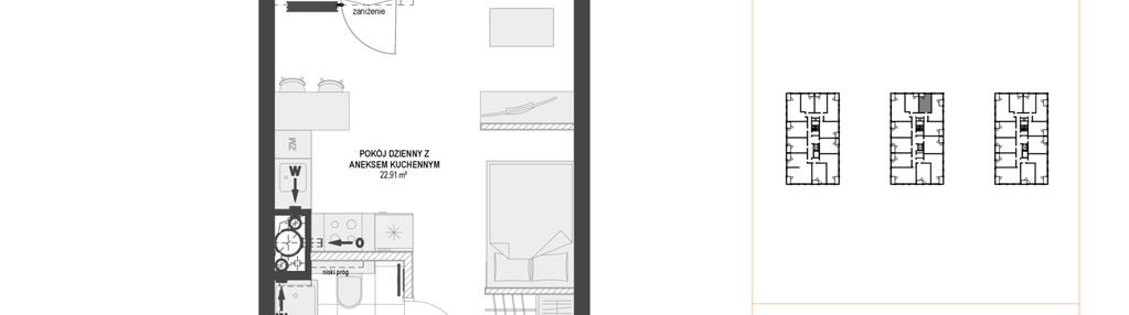 Mieszkanie w inwestycji: DOKI etap II (bud. G)