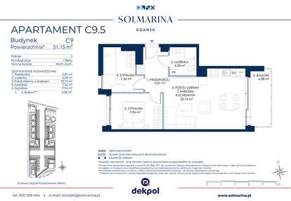 Mieszkanie w inwestycji: Sol Marina etap III