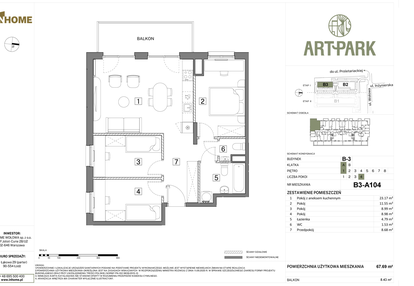 Mieszkanie w inwestycji: Inhome Osiedle ArtPark etap I