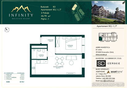 Mieszkanie w inwestycji: Infinity Mountain Resort