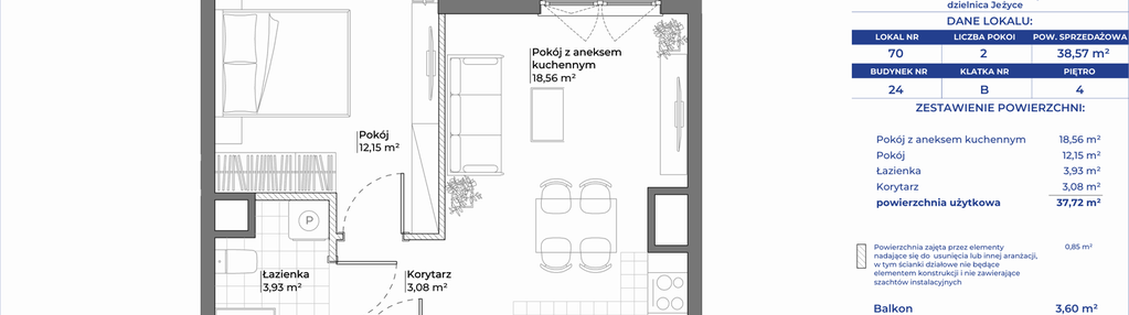 Mieszkanie w inwestycji: Ogrody Nałkowskiej