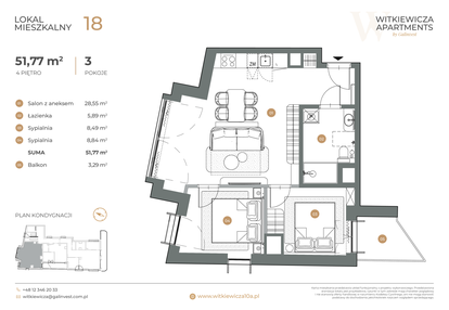 Mieszkanie w inwestycji: Witkiewicza Apartments
