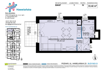 Mieszkanie w inwestycji: Osiedle Hawelańska etap III - bud. B