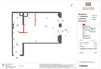 Mieszkanie w inwestycji: Stalowa Form 43.45
