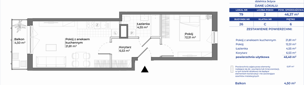 Mieszkanie w inwestycji: Ogrody Nałkowskiej