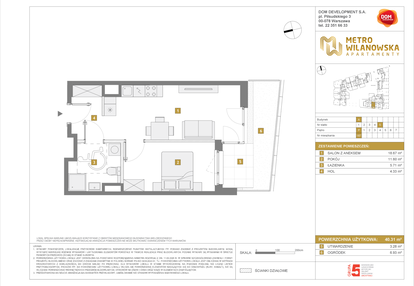 Mieszkanie w inwestycji: Apartamenty Metro Wilanowska