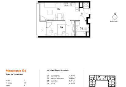 Mieszkanie w inwestycji: Miasto Polskich Mistrzów Olimpijskich II