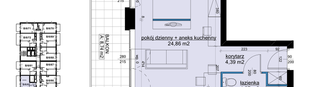 Mieszkanie w inwestycji: Osiedle Hawelańska etap III - bud. B