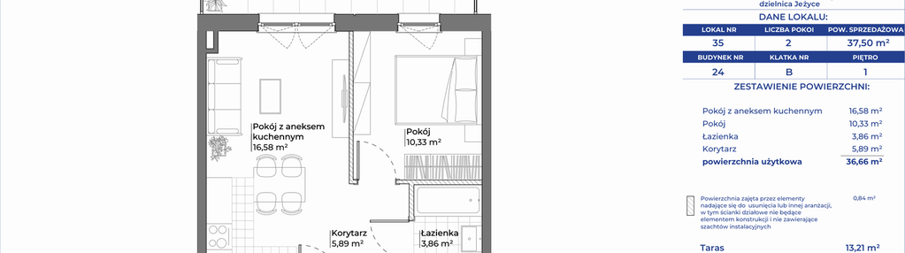 Mieszkanie w inwestycji: Ogrody Nałkowskiej
