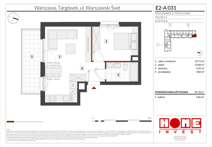 Mieszkanie w inwestycji: Warszawski Świt etap XI