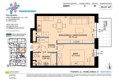 Mieszkanie w inwestycji: Osiedle Hawelańska etap III - bud. A