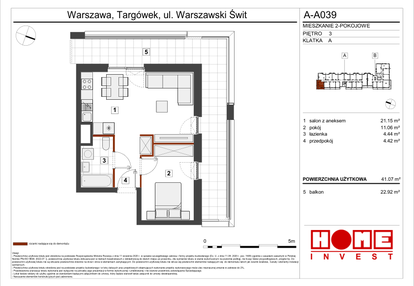 Mieszkanie w inwestycji: Warszawski Świt etap VII