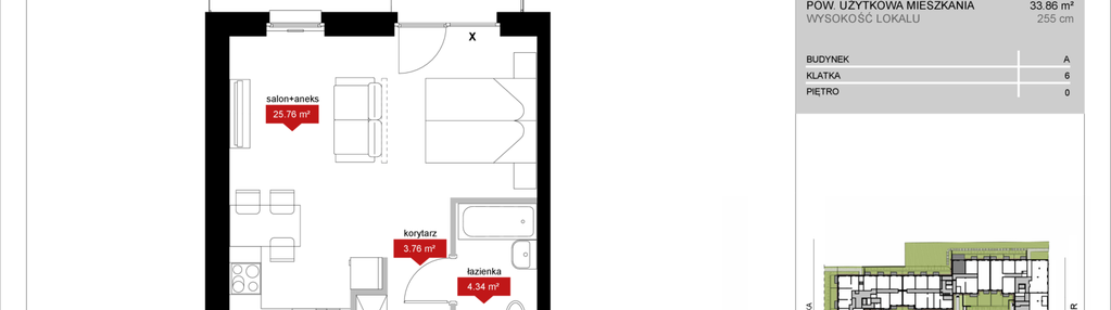 Mieszkanie w inwestycji: Atrium - Nowy Szczepin