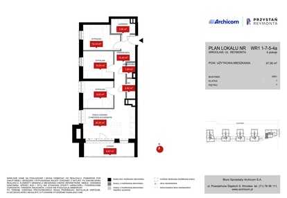 Mieszkanie w inwestycji: Przystań Reymonta