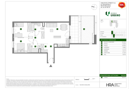 Mieszkanie w inwestycji: Osiedle Urbino etap 1.4
