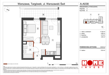 Mieszkanie w inwestycji: Warszawski Świt etap VII