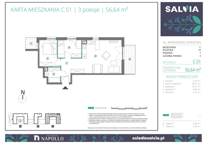Mieszkanie w inwestycji: Osiedle Salvia