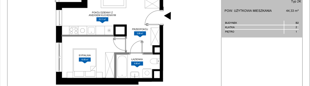 Mieszkanie w inwestycji: Flow - bud. B2 A i bud. B2 B