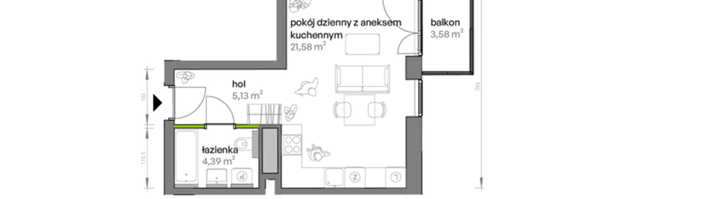 Mieszkanie w inwestycji: Ptasia Vita