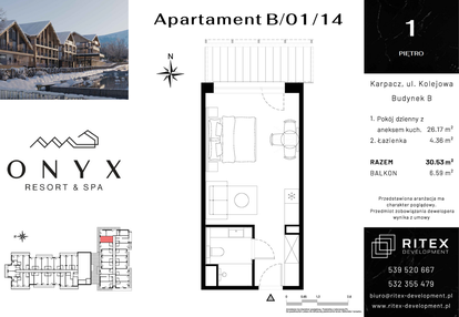 Mieszkanie w inwestycji: Onyx Resort & Spa