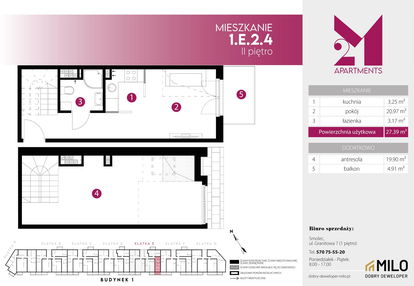 Mieszkanie w inwestycji: 2M Apartments etap IV