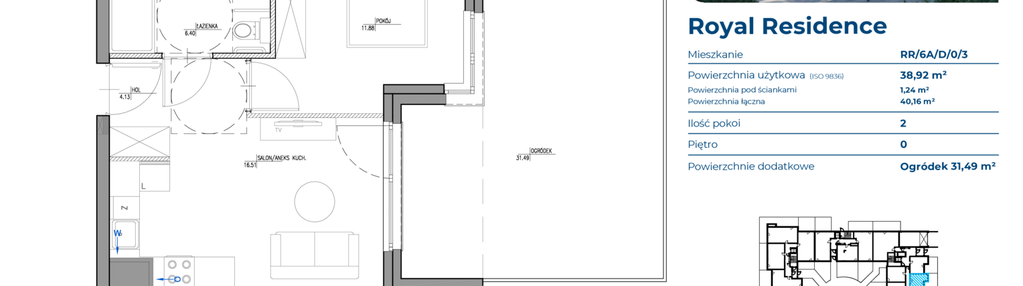 Mieszkanie w inwestycji: Royal Residence 6A
