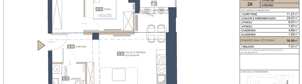 Mieszkanie w inwestycji: Apartamenty Jana Pawła 34