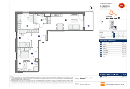 Mieszkanie w inwestycji: Osiedle Bokserska 71 etap II
