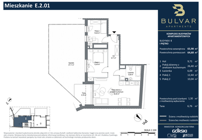 Mieszkanie w inwestycji: Bulvar Apartments - etap II