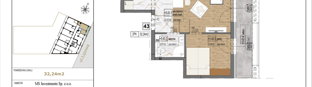 Mieszkanie w inwestycji: Lipowa 45