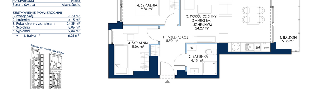 Mieszkanie w inwestycji: Sol Marina etap III