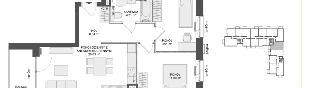 Mieszkanie w inwestycji: Osiedle Przy Błoniach 3 etap III