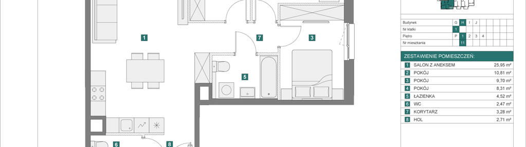 Mieszkanie w inwestycji: Apartamenty Myśliborska Park