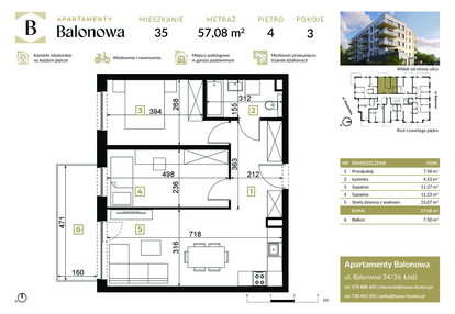 Mieszkanie w inwestycji: Apartamenty Balonowa