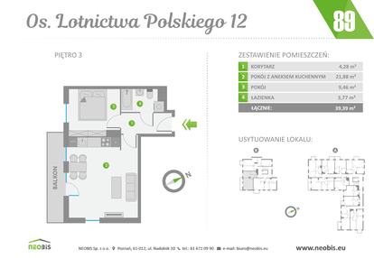 Mieszkanie w inwestycji: Os. Lotnictwa Polskiego 12