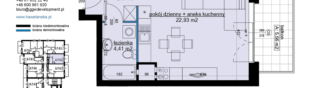 Mieszkanie w inwestycji: Osiedle Hawelańska etap III - bud. A