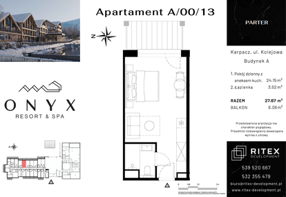 Mieszkanie w inwestycji: Onyx Resort & Spa