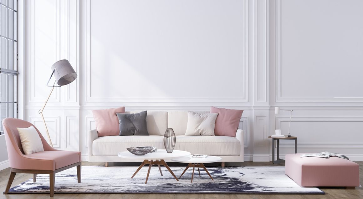 Wnętrza w stylu modern classic: salon, kuchnia, sypialnia, przedpokój i ...