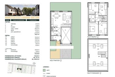 Rzut - Dom na sprzedaż 5 pokoi o powierzchni 140,48 m² - numer B3 w Cisova Park etap II
