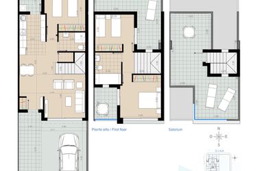Rzut - Mieszkanie na sprzedaż 3 pokoje o powierzchni 199,18 m² - numer V5.2 w Residencial Nova II