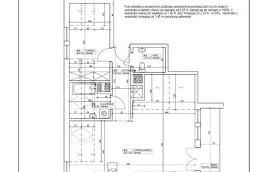 Rzut - Mieszkanie na sprzedaż 2 pokoje o powierzchni 56,07 m² - numer 8 w Bydgoska 19