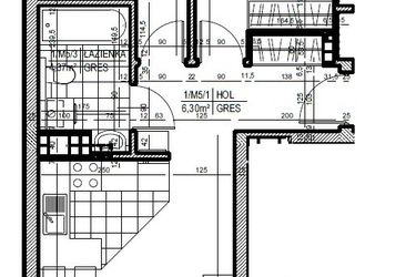 Rzut - Mieszkanie na sprzedaż 3 pokoje o powierzchni 52,02 m² - numer 5 w Staroniwskie Sady etap II