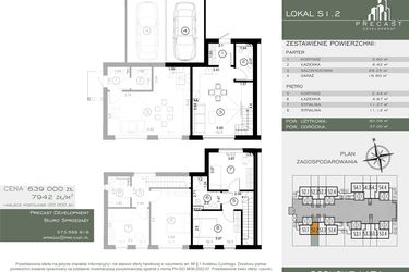 Rzut - Dom na sprzedaż 4 pokoje o powierzchni 80,47 m² - numer S1.2 w Osiedle Sosnowe Łazy