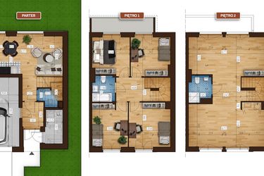 Rzut - Dom na sprzedaż 7 pokoi o powierzchni 145,67 m² - numer 25/1 w Osiedle Albatrosów