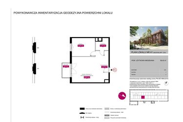 Rzut - Mieszkanie na sprzedaż 2 pokoje o powierzchni 59,42 m² - numer 22A w Fuzja Mieszkania Loftowe