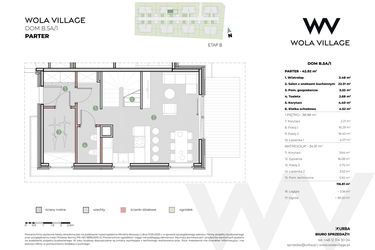 Rzut - Dom na sprzedaż 4 pokoje o powierzchni 116 m² - numer B.5A/1 w Wola Village