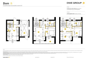 Rzut - Mieszkanie na sprzedaż 4 pokoje o powierzchni 92,41 m² - numer 8 w Kuropatwy 32