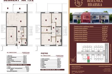 Rzut - Dom na sprzedaż 4 pokoje o powierzchni 113,2 m² - numer 15/2 w Dzielnica Hrabska etap IV